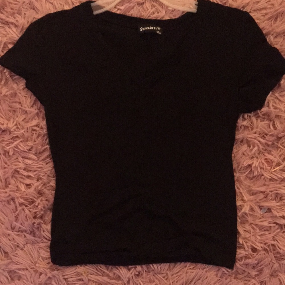 A popular 21 black top, size M